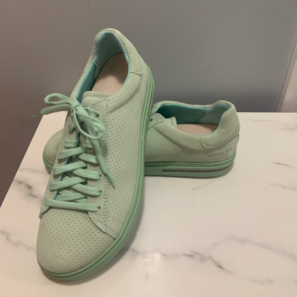 Birkenstock 40 Mint Green Bend Low lace up Sneakers with arch support (Nar/reg)